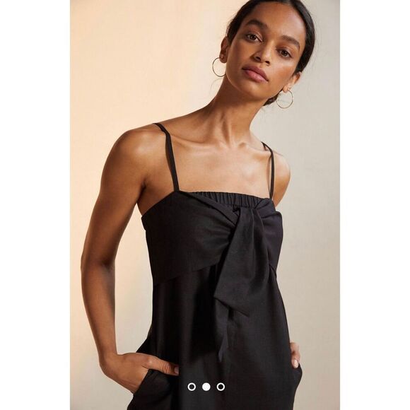 Anthropologie x Hutch Breezy Bow-Tie Jumpsuit Size 4 - Picture 2 of 9